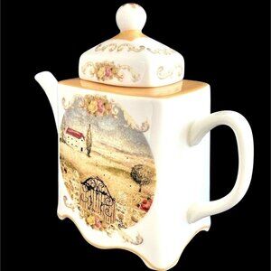 Vintage Brownlow Bonnie Griffin Heritage China Teapot 2003 Casa Siena